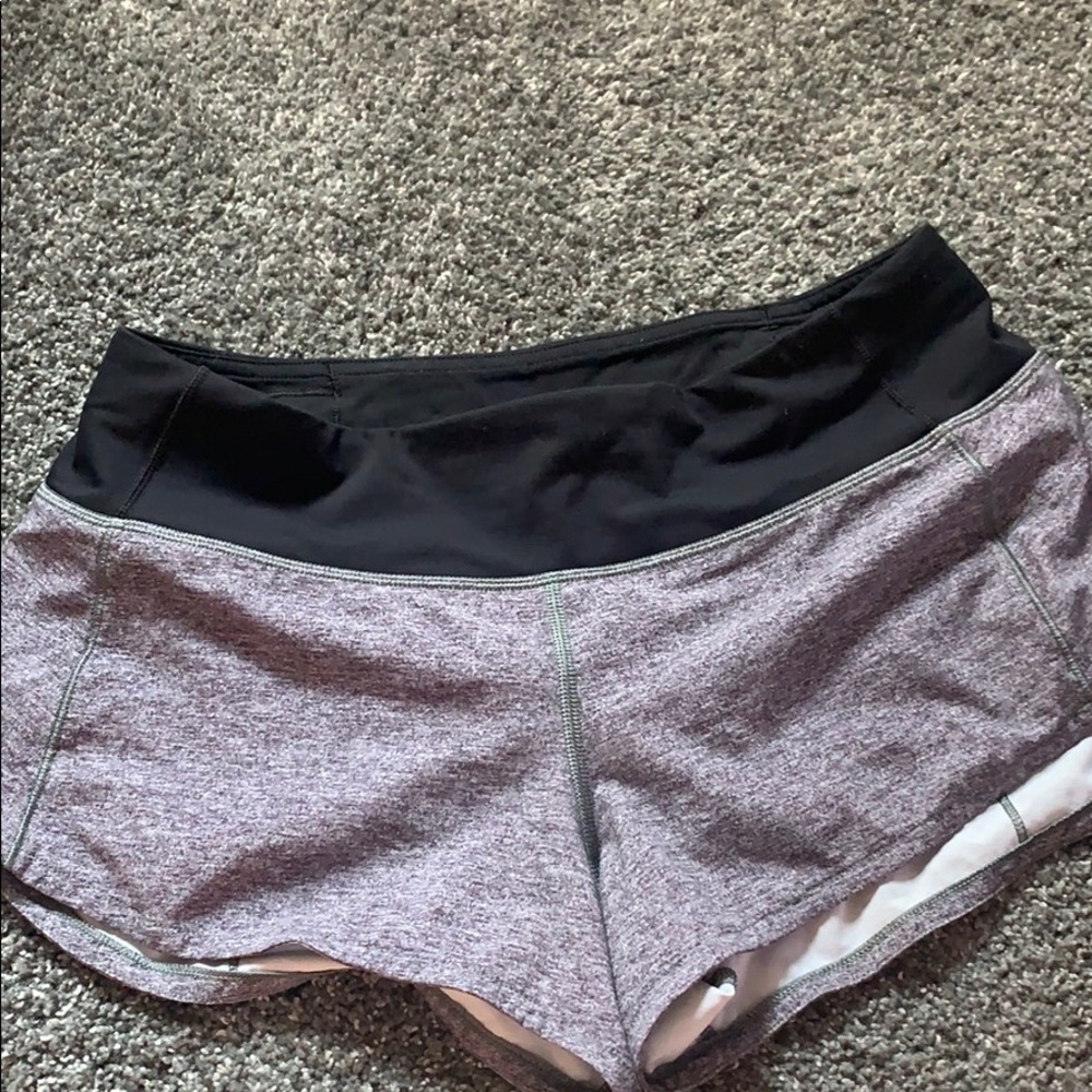 Lululemon grey running shorts